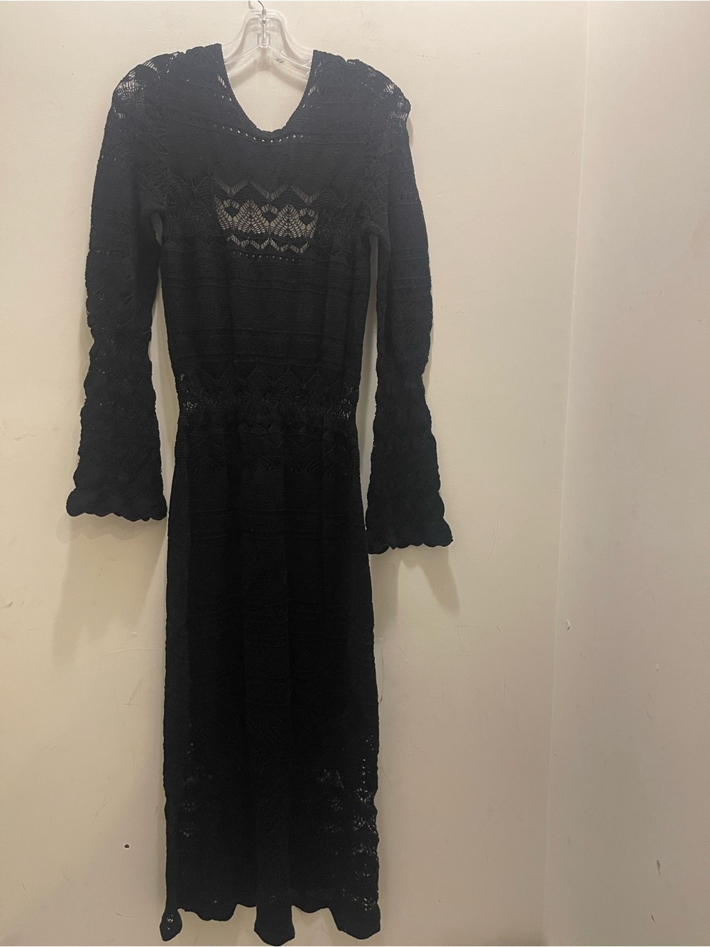 Maje Open Back Maxi  Sweater Dress NWT